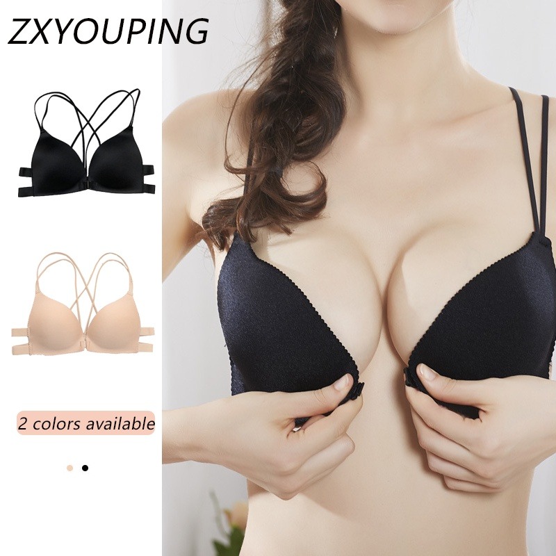 Wirefree Bra Comfort - 1 buah Bra Push-up depan gesper