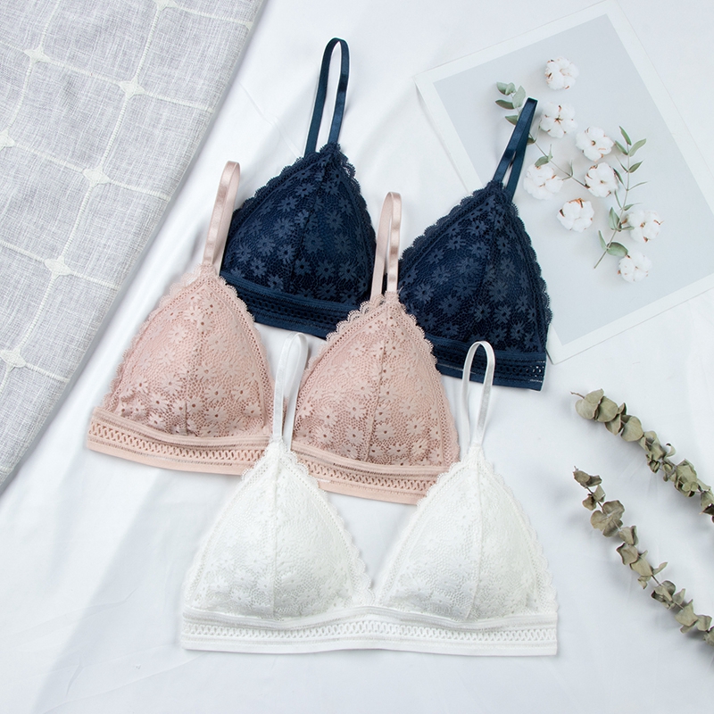 Atasan Bra Renda Bunga Seksi u - Lace Bralette Set ulasan dan harga